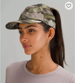 Lululemon Wunder Train Hat Green Camo XS/S thumbnail 2