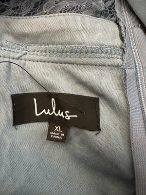Lulu's Dusty Blue Spaghetti Strap Maxi Dress thumbnail 9