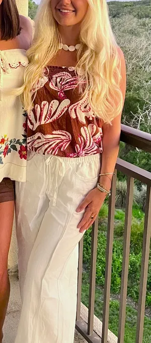 Anthropologie Bubble Strapless Smocked Top thumbnail 2