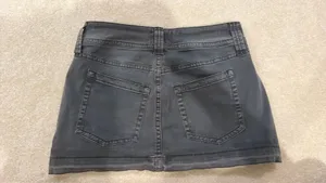 BDG Urban Grey Denim Mini Skirt thumbnail 2