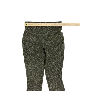 Lululemon Green Camo Ankle Zip Leggings Size 10 thumbnail 5