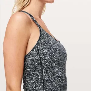 Lululemon Free To Be Nulu Black and White Tank Top in Diffuse Starlight Black thumbnail 5