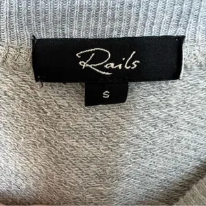 Rails Theo Jaguar Sweatshirt Grey Crew Neck Pullover Size Small thumbnail 8