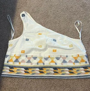 Tribal And Me Shoulder Crop Top thumbnail 1