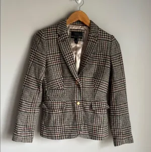 J. Crew Schoolboy Wool Houndstooth Plaid Blazer 0 thumbnail 2