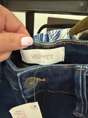 Vervet Jeans Women’s Blue Medium Wash Skinny Mid-Rise Button Zip 29 thumbnail 4