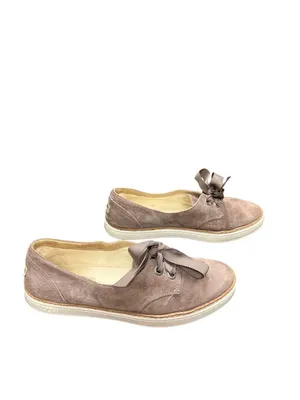UGG 1Carilyn wms rose taupe leather suede lace up casual shoes sz 7 SKU 10-829 thumbnail 3