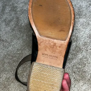 UGG Koolaburra Santae barbare WOMENS sandals 7.5, dark navy thumbnail 4