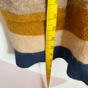Madewell Kent Stripe Longline Open Cardigan Alpaca Wool Blend‎ Multicolor Medium thumbnail 6