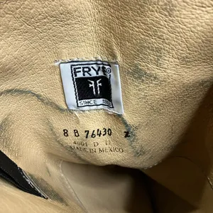 Frye Melissa button back knee high boots brown leather size 8‎ thumbnail 7