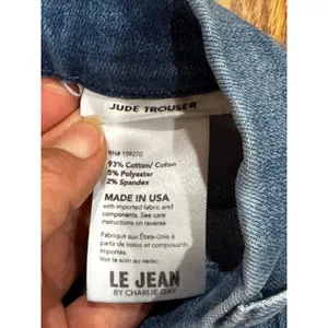 Le Jean Jude High Waist Wide Leg Trouser Jeans Denim Size 29 thumbnail 9