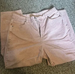 American Eagle Outfitters Moms Jeans Size 16 Pink Samon Color thumbnail 1