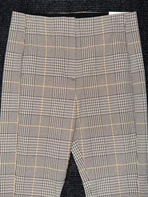 Ann Taylor Audrey Pant High Rise Trouser Dress Pants Glen Plaid Zip Ankle NWT 8 thumbnail 3