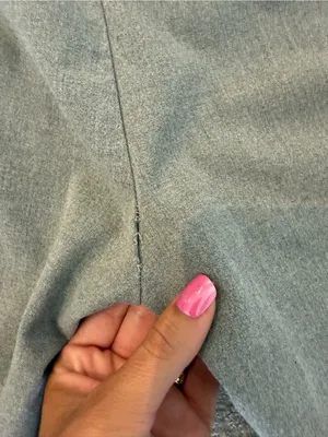 Zara Black and Gray Lined Skirt thumbnail 5