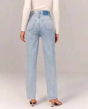 Abercrombie Curve Love 90s Straight Jeans thumbnail 4