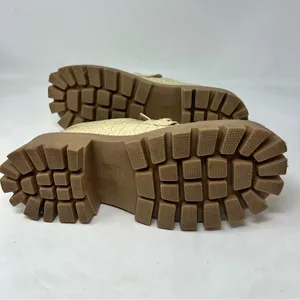 Urban Outfitters Boca Croc Lug Platform Loafers Cream Womens 9 Gold Bit Y2K thumbnail 6