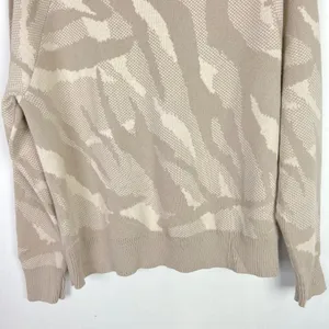 Jacquard Textured Crew Sweater Merino Wool Size Medium M EUC L2377 thumbnail 10