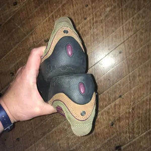 Privo leather purple and tan 5.5 Mary Jane comfortable shoes thumbnail 5