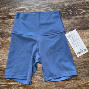 Lululemon Align Biker Short High Rise 6” Oasis Blue Size 2 NWT thumbnail 2