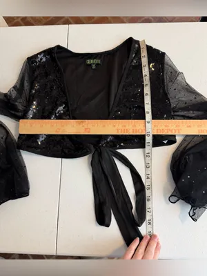 Dolls kill Club Exx DAZED DREAMER SEQUIN WRAP‎ TOP size medium rave going out thumbnail 7