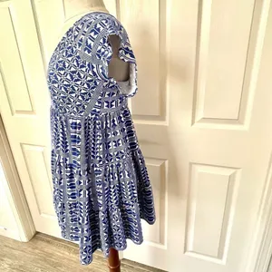 Urban outfitters blue and white Dress thumbnail 4