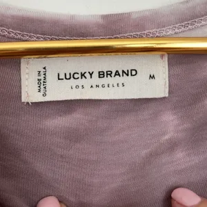 Lucky Brand Pocket Tee Dress in Twilight Mauve thumbnail 6