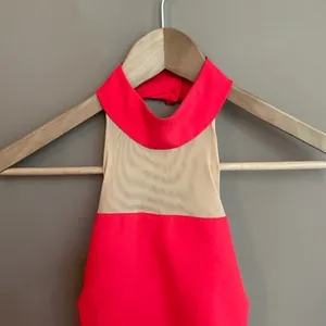 Naven x Revolve‎ Paneled Peekaboo Dress in Red Sz 2 thumbnail 6