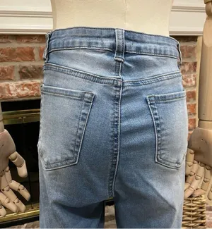 NWOT juniors skinny distressed high rise light wash jeans thumbnail 9