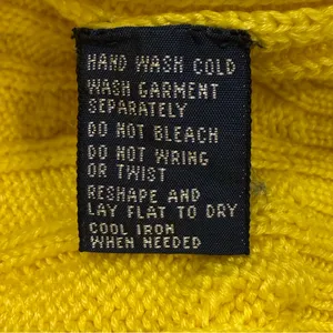 Ralph Lauren Yellow Cable-Knit Cotton Pullover Sweater – Large – 1990s Vintage thumbnail 4