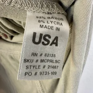 Fresh Produce‎ Womens Wide Leg Lounge Pants Taupe Khaki Rayon Lycra USA L 21467 thumbnail 4