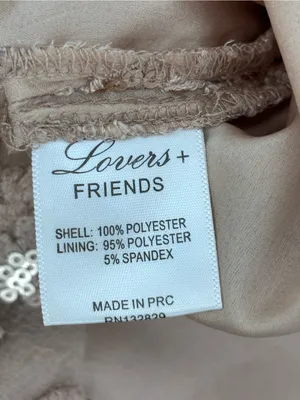 Lovers + Friends Blush Sequin Floral V-Neck Mini Dress thumbnail 10
