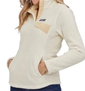 Patagonia Women's Re-Tool Snap-T® Fleece Pullover Size Small White Cream thumbnail 1