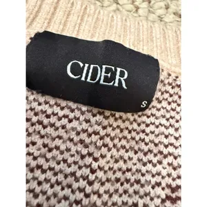 Preppy Argyle Sweater Vest Dark Academia V Neck Knit Cider Small thumbnail 4