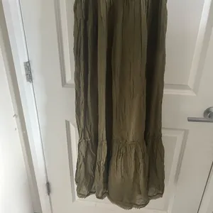 Free People Olive V-Neck Tiered Maxi Dress thumbnail 5