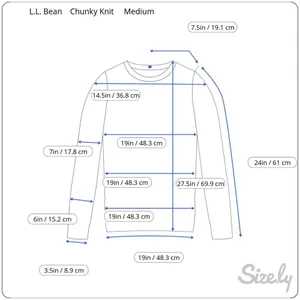 L.L. Bean Women's Chunky Knit Sweater Medium thumbnail 2