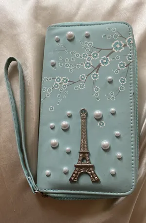 Paris Wristlet / /wallet Blue thumbnail 1