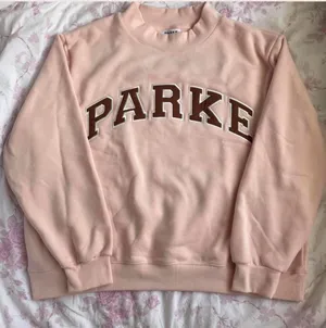 BRAND NEW Authentic Parke Hometown Varsity Mockneck Rose/Mocha Fleece Size XXL thumbnail 1