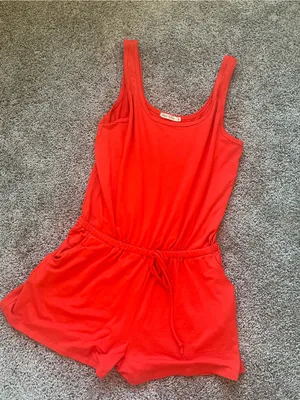 Heart Hips Red Sleeveless Romper thumbnail 2