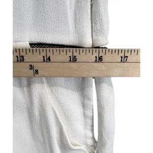REVOLVE IKKS Dress US 6 EU 38 White Viscose Lace Up Pockets Sporty Casual Chic‎ thumbnail 9