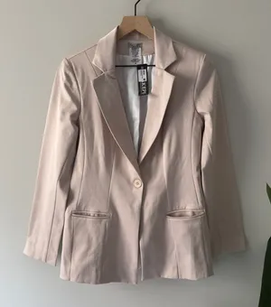 NWT Nakepe Blazer Single Button Front Long Sleeve Collar Pockets Business Office thumbnail 1