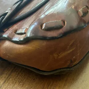 Vintage Leather Crossbody Bag Brown Braided Strap Boho Retro Rustic 60s 70s‎ thumbnail 4