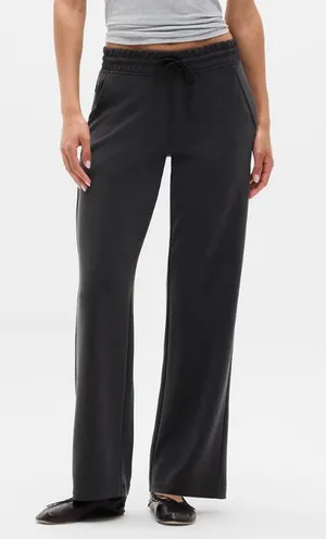 Athleta Seasoft Mid Rise Straight Leg Pants Washed Black Small thumbnail 1