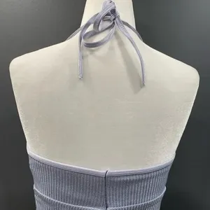 Aerie Real Obsessed Halter Bralette - Metallic/Silver - S thumbnail 7