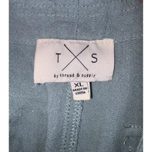 T&S by Thread & Supply Cargo Pants Sage Green Wide Leg XL Drawstring Waist thumbnail 6