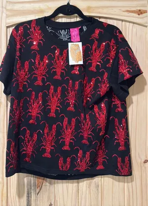 Lobster queen of sparkles T-shirt thumbnail 1
