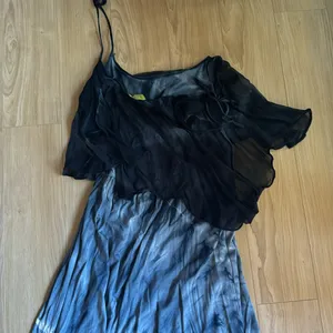 Green Dragon Tie Dye Maxi Dress Blue thumbnail 4