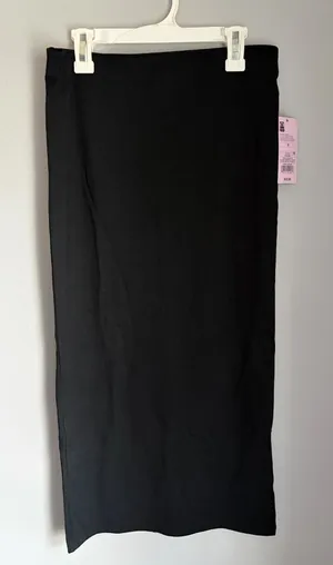 Wild Fable Black Maxi Skirt Straight Fitted thumbnail 1