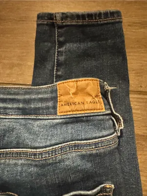 American Eagle Outfitters Women's Medium Blue Skinny Jeans thumbnail 5