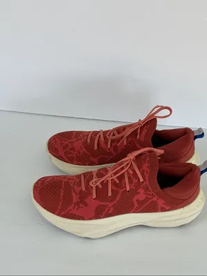 Sorel Explorer Blitz Red Knit Women's Sneakers with Cream Sole thumbnail 4