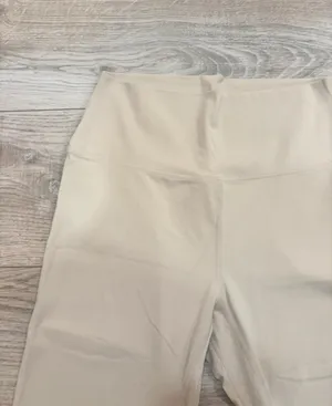 Poshdivah Beige High Waisted Workout Leggings Size M thumbnail 3